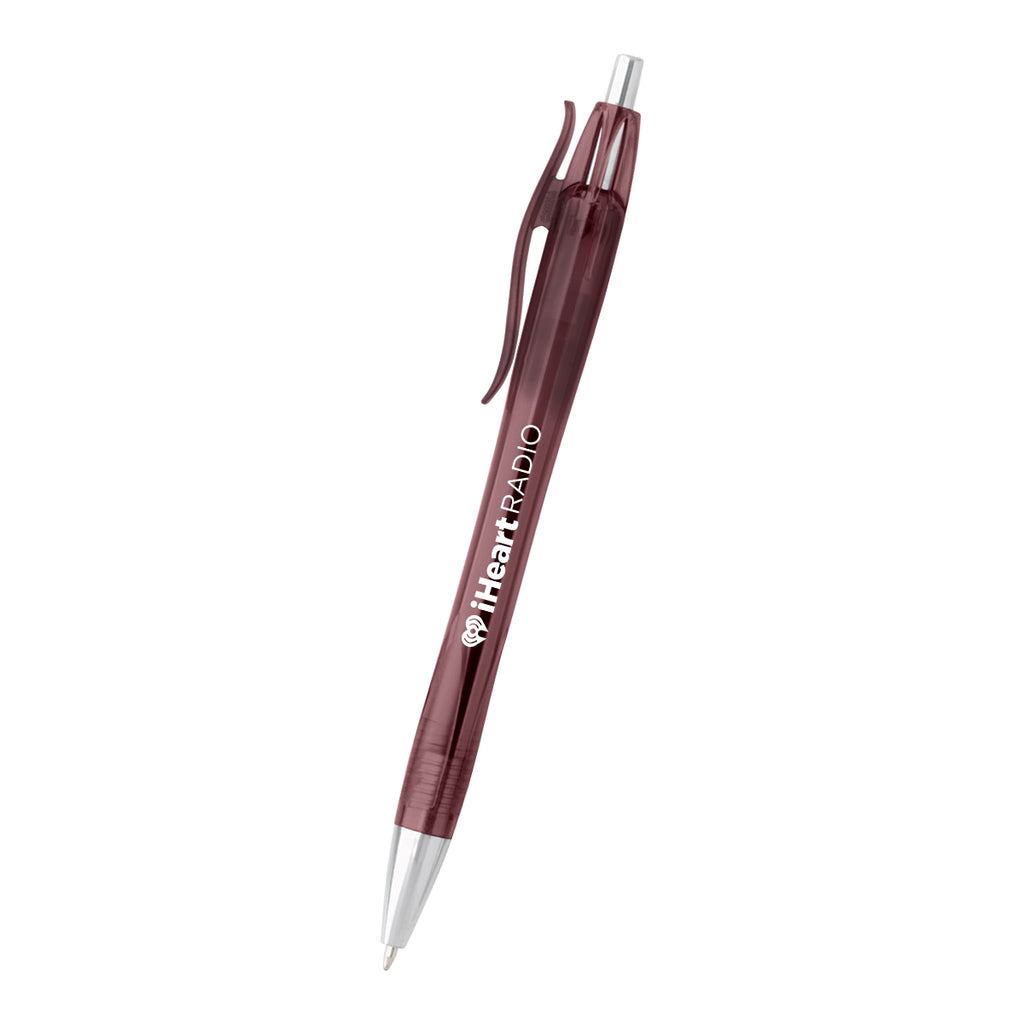 Crush Pen with Your Logo - Burgundy - Silk Screen