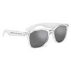 Crystalline Malibu Sunglasses, Mirrored - Silver - Silk Screen