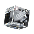 Cube Award, Large - Clear - Sandblasting