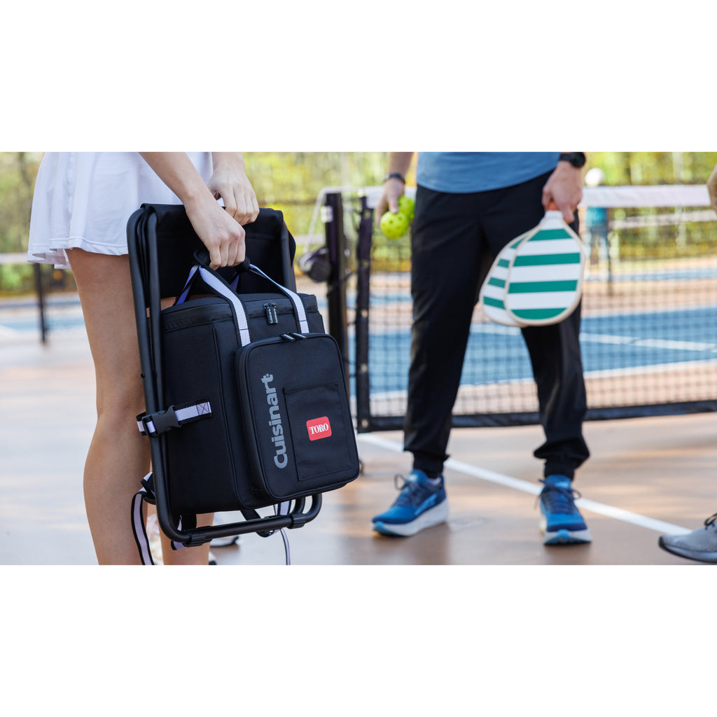 Cuisinart Outdoors Backpack Cooler with Folding Chair Transfer - Black - View 5