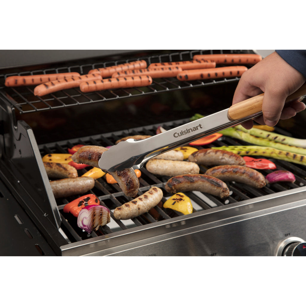 Cuisinart Outdoors Bamboo Handle Grill Tool Set, 13 Pieces - Bamboo - View 10
