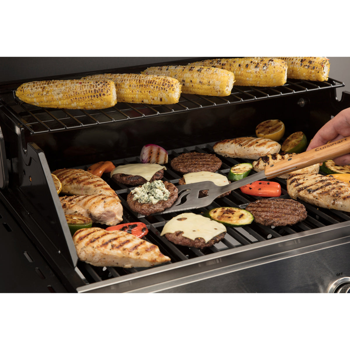 Cuisinart Outdoors Bamboo Handle Grill Tool Set, 13 Pieces - Bamboo - View 6