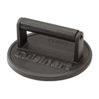 Cuisinart Outdoors Cast Iron Smashburger Press, 6 Inch Laser Engraving - Black - View 1