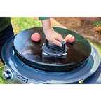 Cuisinart Outdoors Cast Iron Smashburger Press, 6 Inch Laser Engraving - Black - View 4
