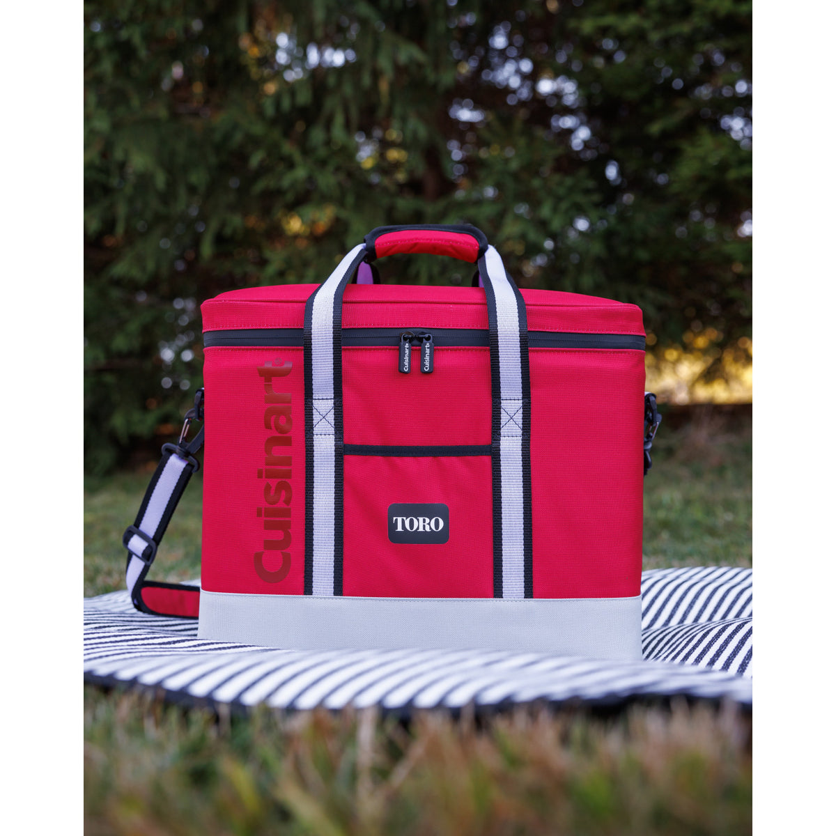 Cuisinart Outdoors Collapsible Square Cooler, 24 Cans - Red - View 4
