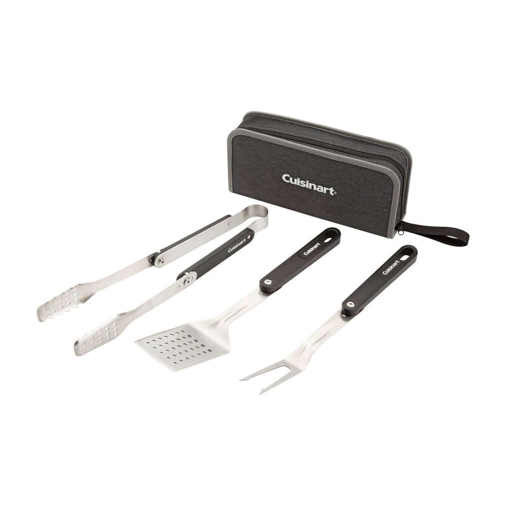 Cuisinart Outdoors Folding Grill Tool Set with Case - Charcoal - View 3