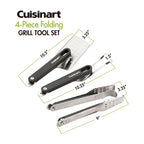 Cuisinart Outdoors Folding Grill Tool Set with Case - Charcoal - View 9