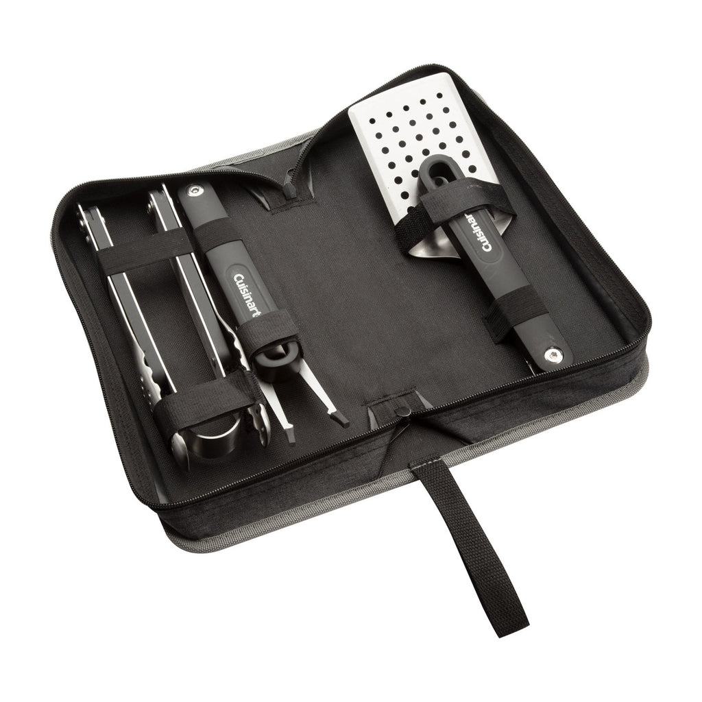 Cuisinart Outdoors Folding Grill Tool Set with Case Transfer - Charcoal - View 5