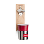Cuisinart Outdoors Magnetic Cup Holder with Bottle Opener Laser Engraving - Wood - View 4