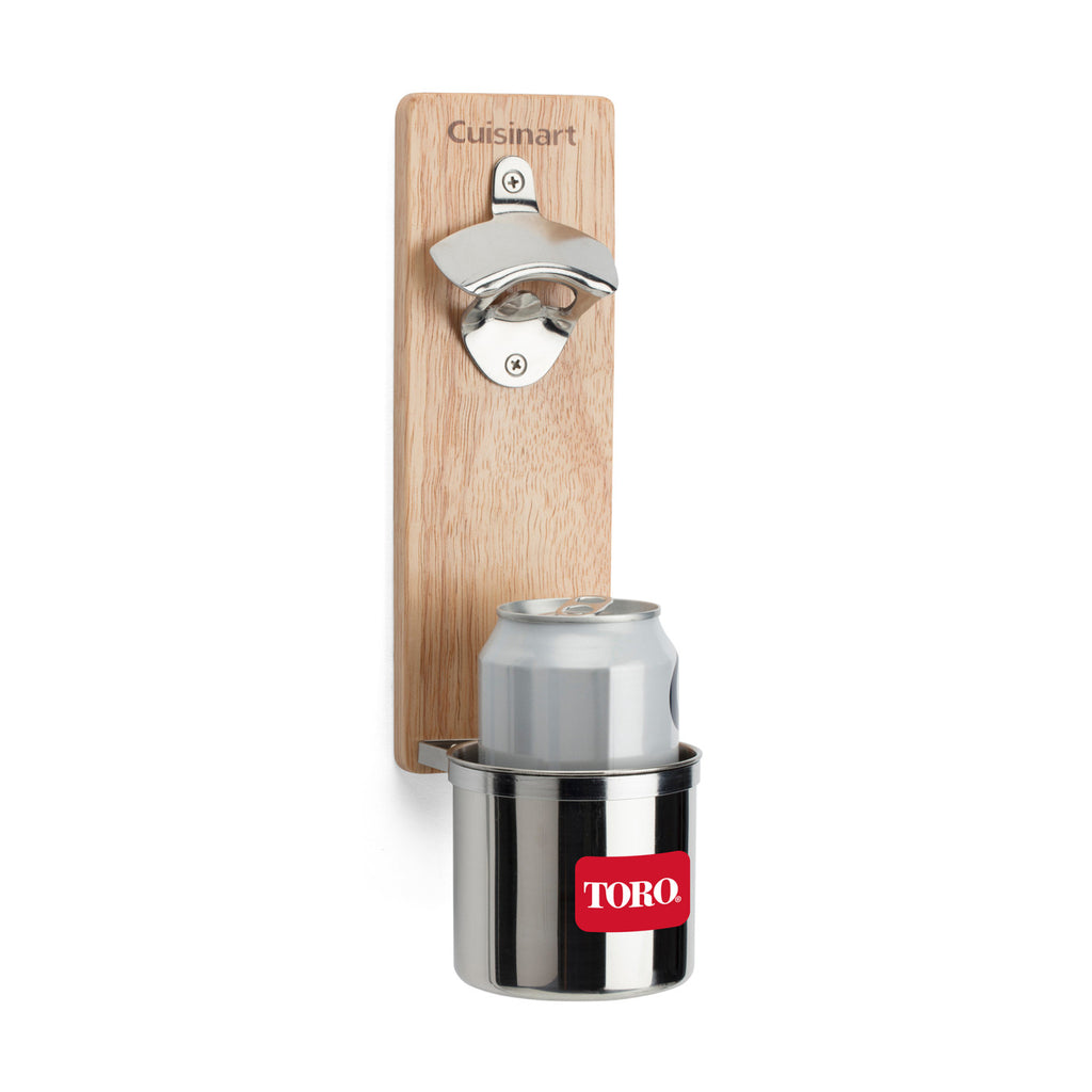 Cuisinart Outdoors Magnetic Cup Holder with Bottle Opener - Wood - View 3