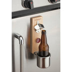 Cuisinart Outdoors Magnetic Cup Holder with Bottle Opener - Wood - View 7