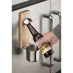 Cuisinart Outdoors Magnetic Cup Holder with Bottle Opener - Wood - View 8