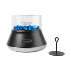 Cuisinart Outdoors Petite Tabletop Fire Bowl with Glass Surround - Black - View 1