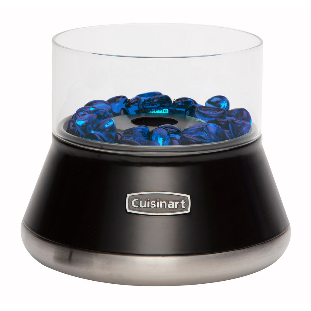 Cuisinart Outdoors Petite Tabletop Fire Bowl with Glass Surround - Black - View 4