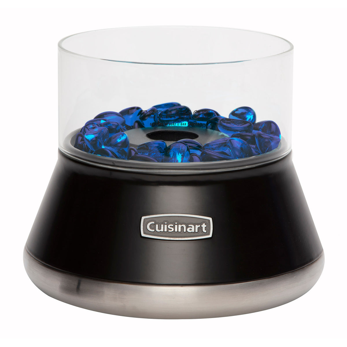 Cuisinart Outdoors Petite Tabletop Fire Bowl with Glass Surround - Black - View 4