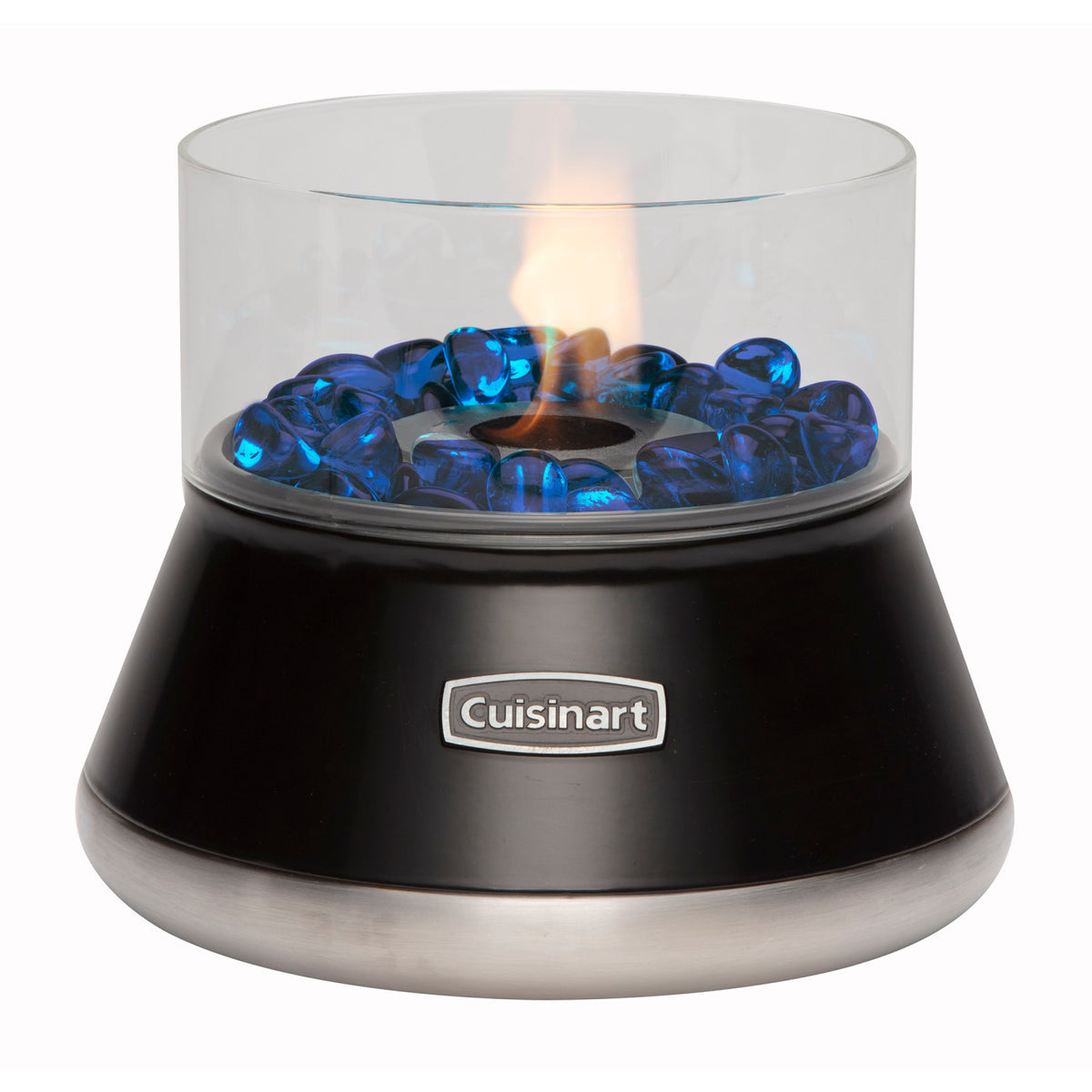 Cuisinart Outdoors Petite Tabletop Fire Bowl with Glass Surround - Black - View 5