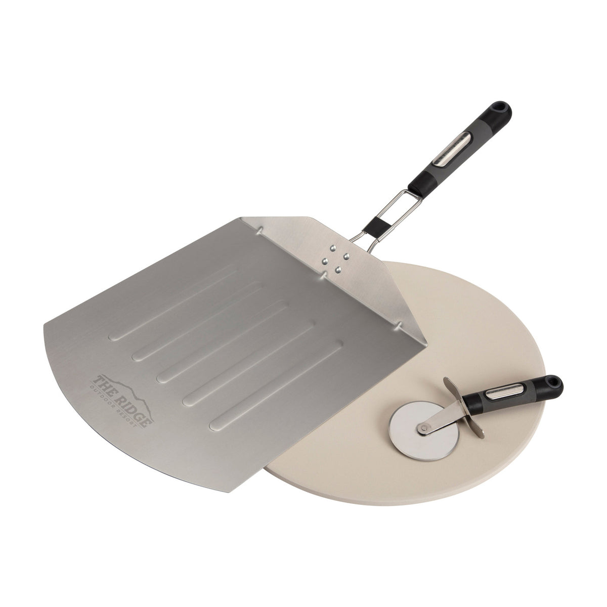 Cuisinart Outdoors Pizza Grill Set with Stone, Peel and Cutter Laser Engraving - Stainless Steel - View 1