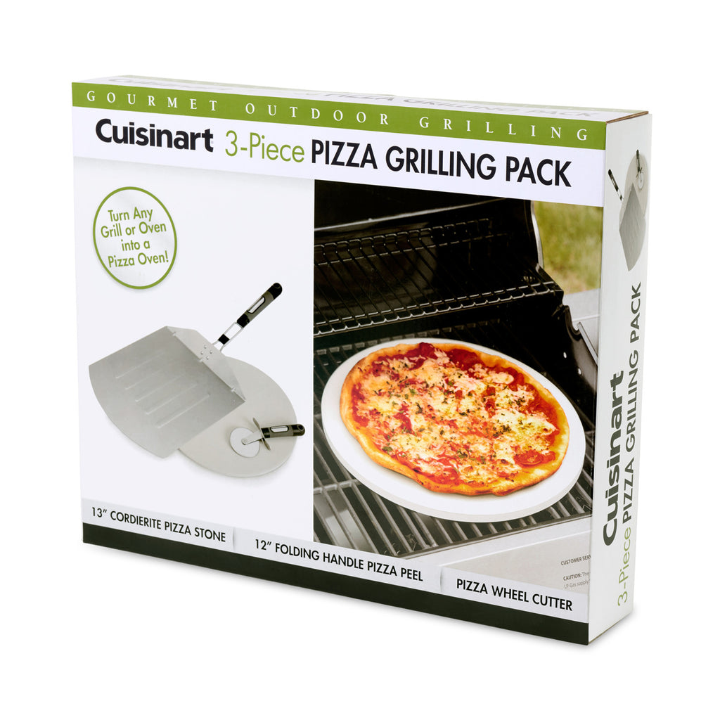 Cuisinart Outdoors Pizza Grill Set with Stone, Peel and Cutter Laser Engraving - Stainless Steel - View 6