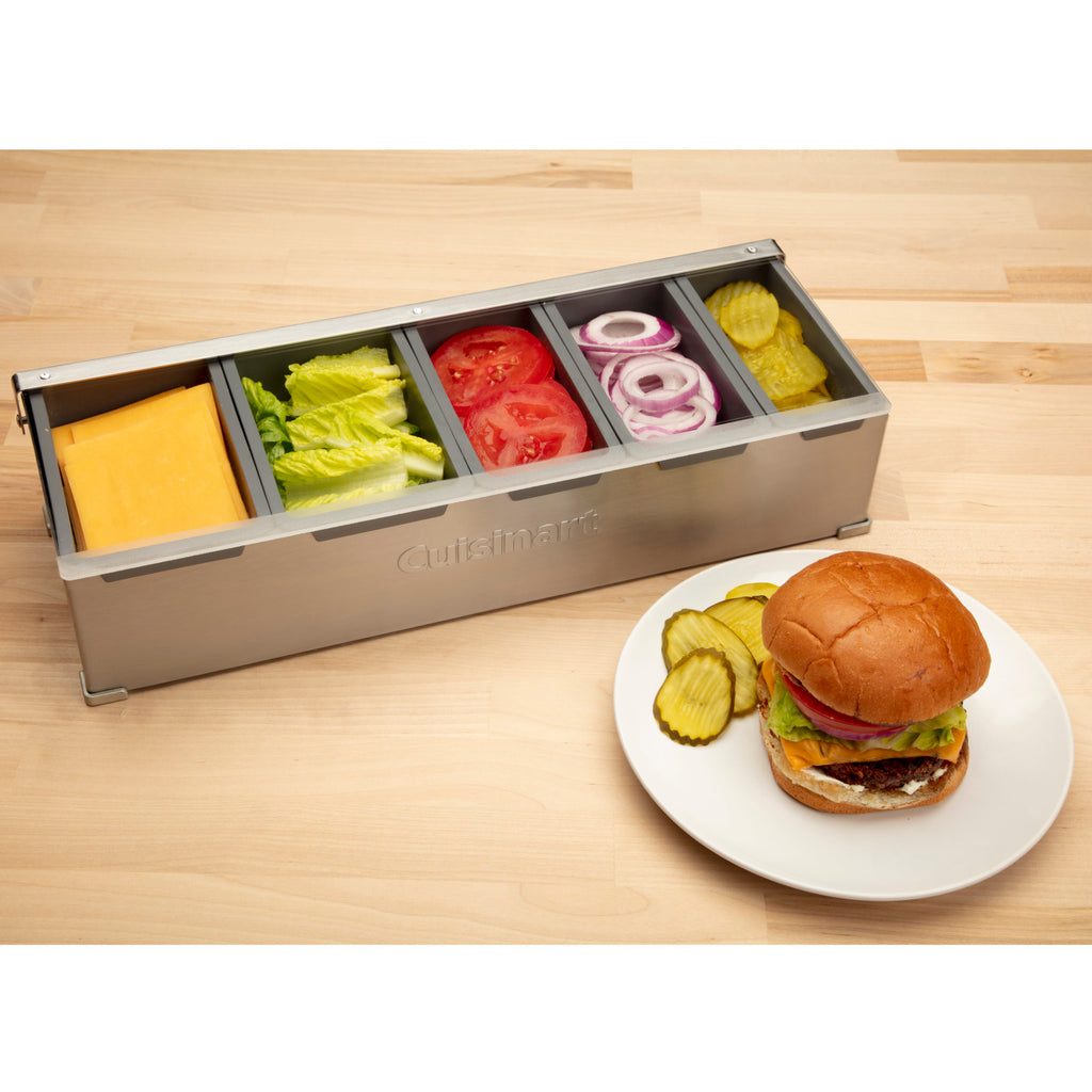 Cuisinart Outdoors Topping Station with Five Containers Laser Engraving - Stainless Steel - View 13