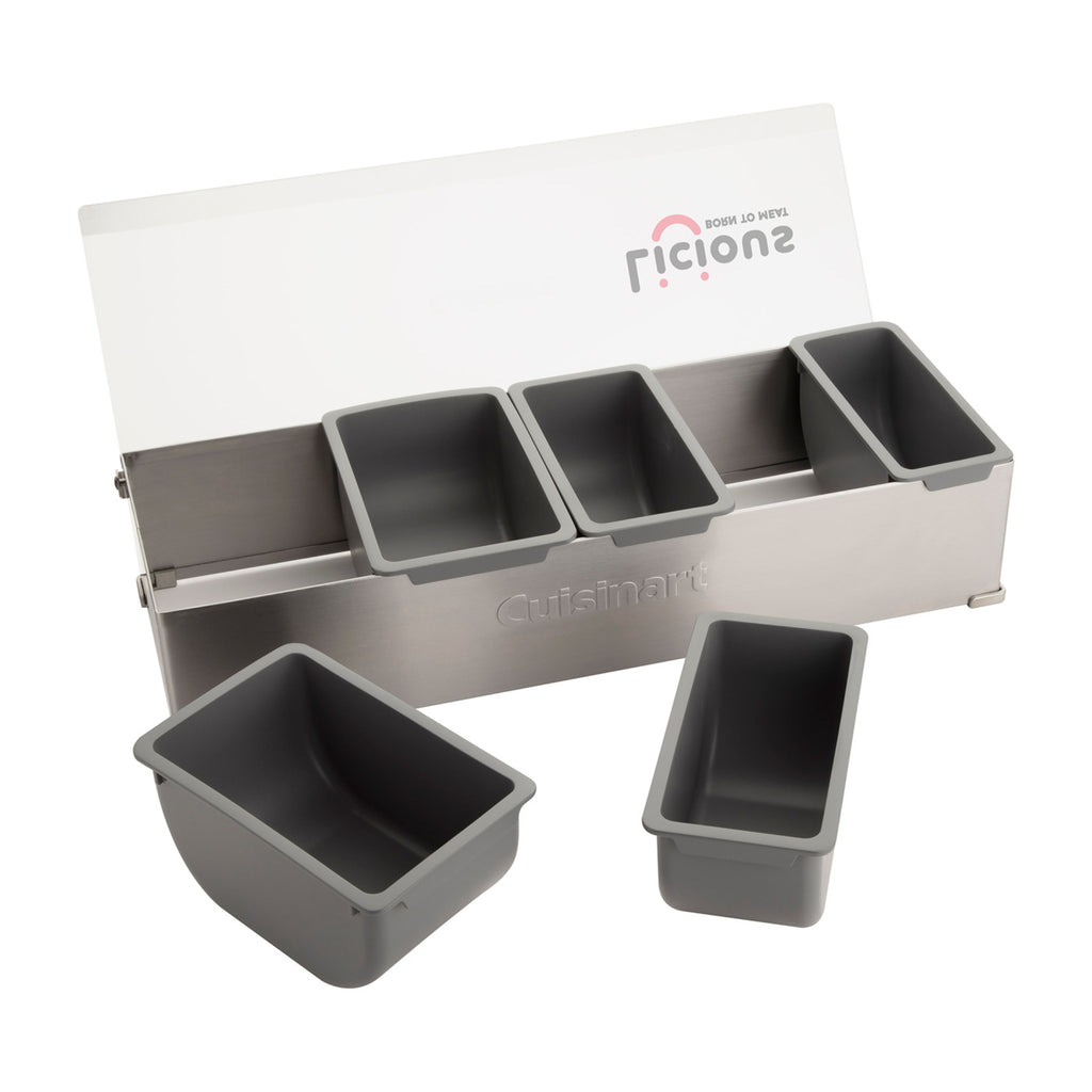 Cuisinart Outdoors Topping Station with Five Containers Laser Engraving - Stainless Steel - View 3