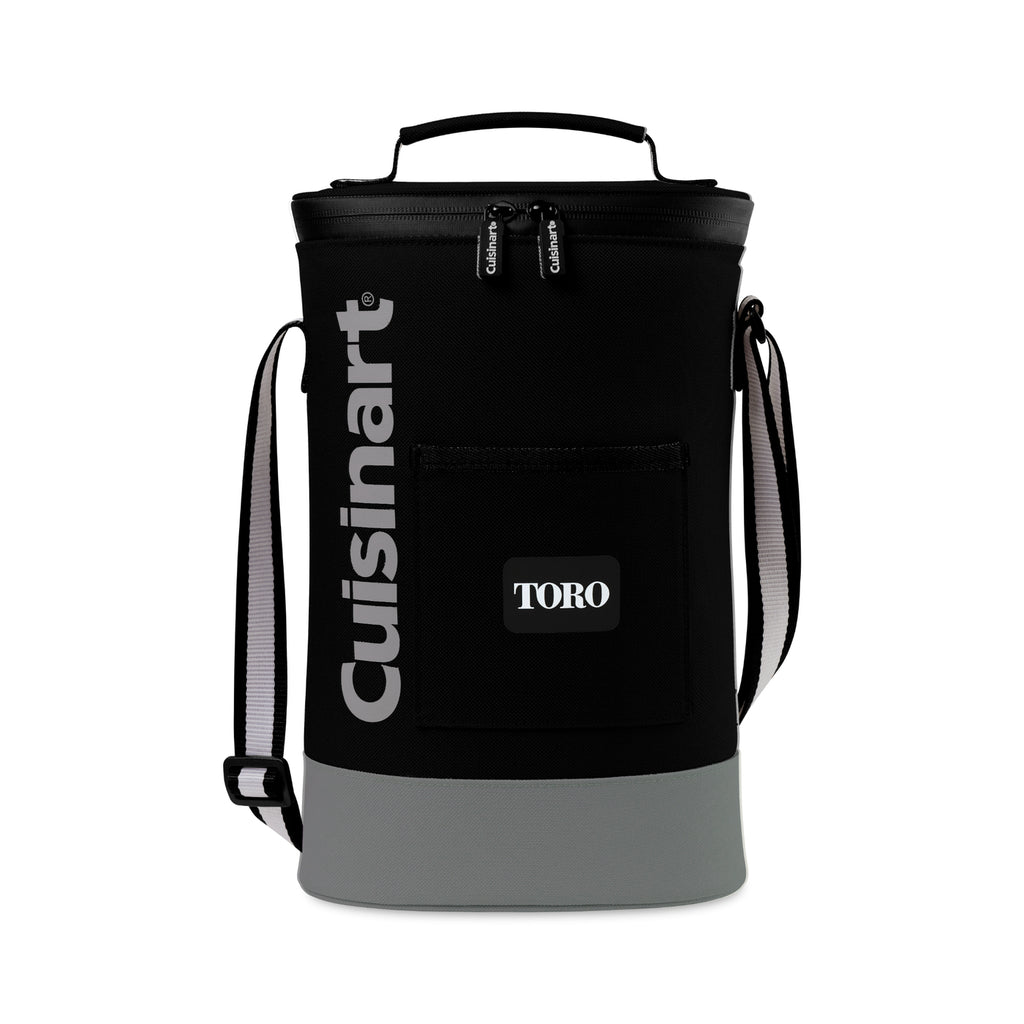 Cuisinart Outdoors Two Bottle Wine Cooler Tote Transfer - Black - View 1