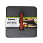 Cuisinart Outdoors XL Cast Iron Griddle Press, 10 x 10 Inches Laser Engraving - Black - View 4
