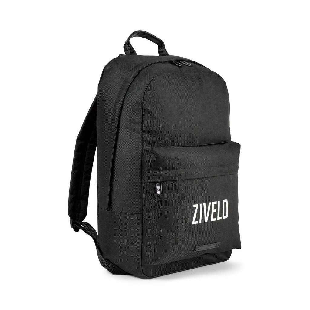 Cumberland Classic Backpack with Vegan Leather Trim Transfer - Black - View 2