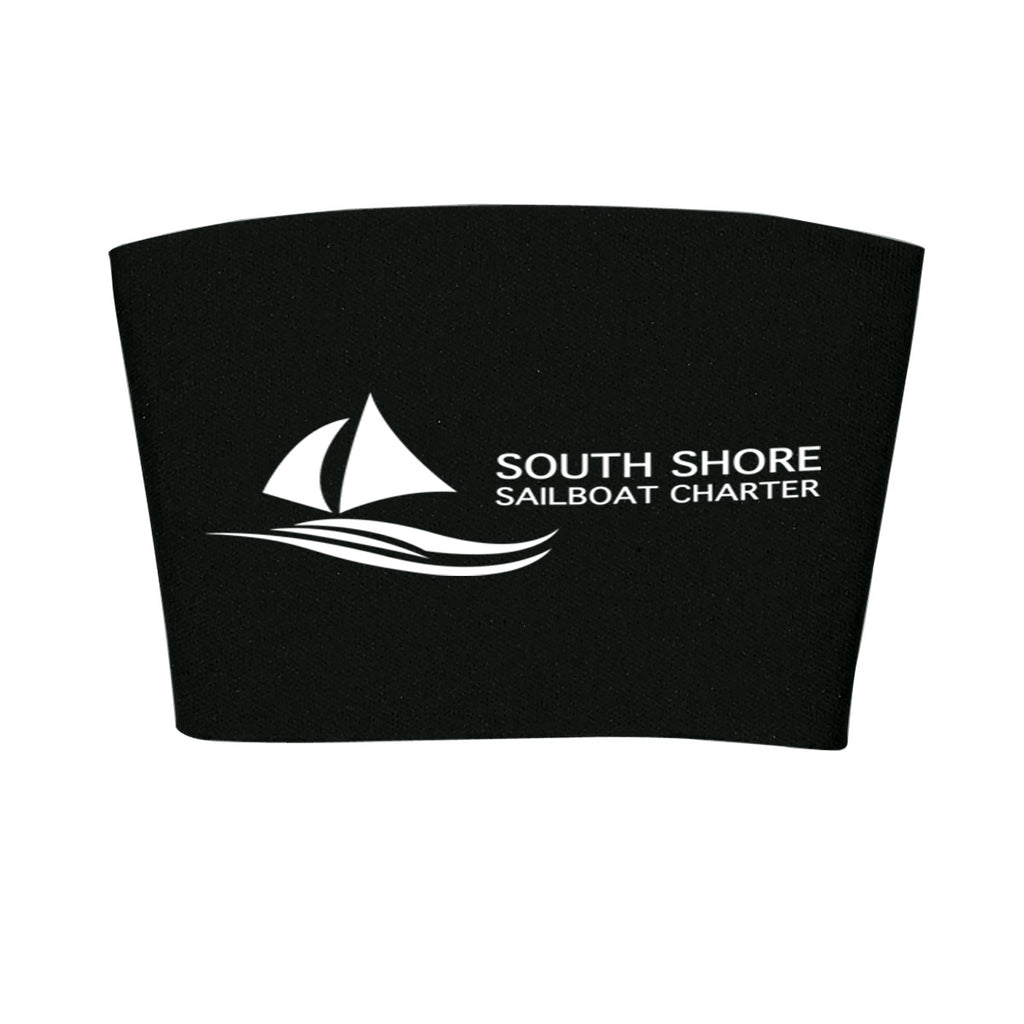 Cup Sleeve with Comfort Grip - Black - Silk Screen