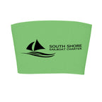 Cup Sleeve with Comfort Grip - Neon Green - Silk Screen