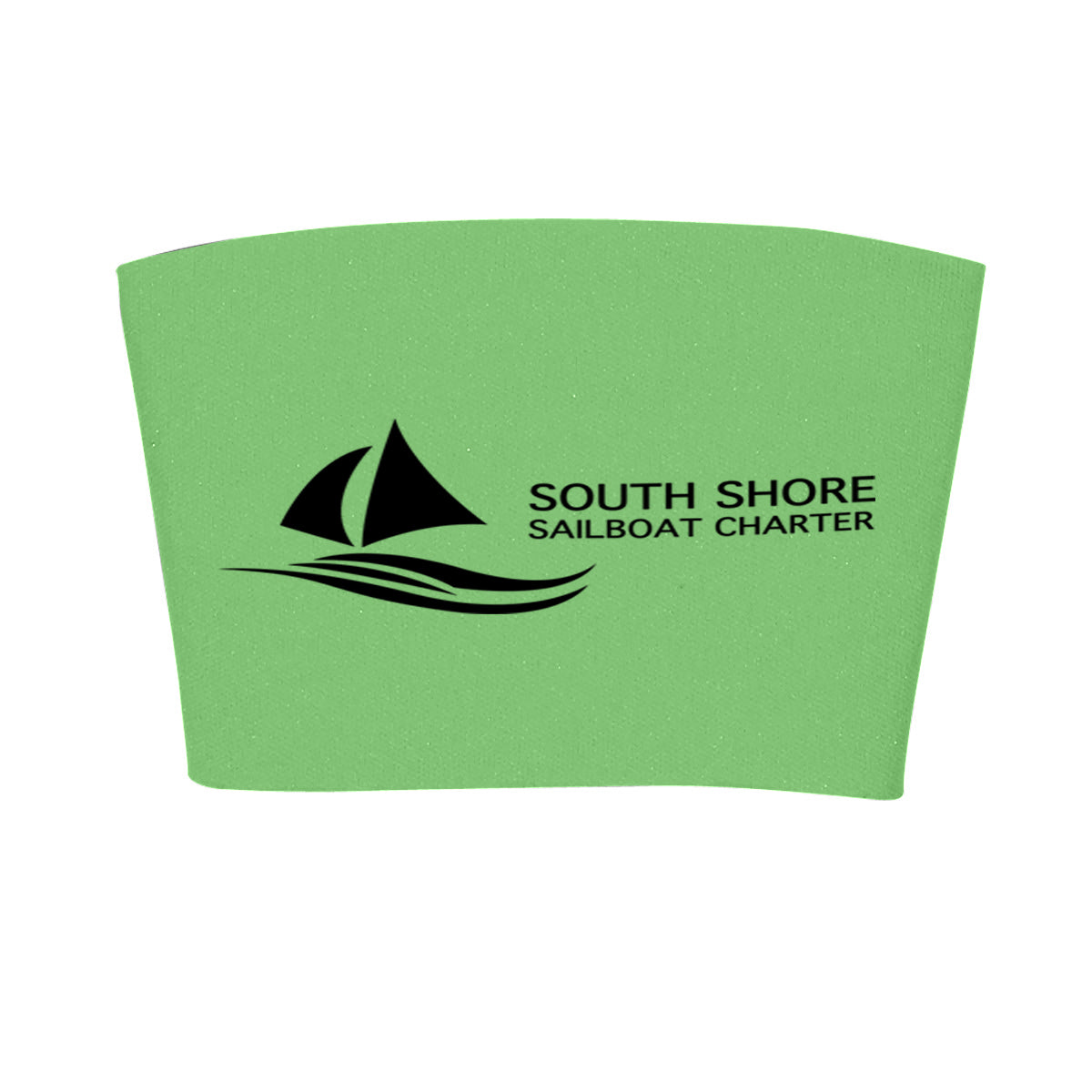 Cup Sleeve with Comfort Grip - Neon Green - Silk Screen