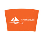 Cup Sleeve with Comfort Grip - Orange - Silk Screen