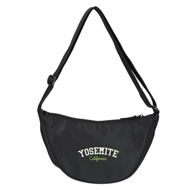 Curve Crossbody Bag in Recycled Nylon Embroidery
