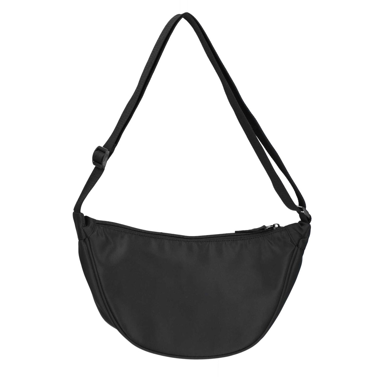 Curve Crossbody Bag in Recycled Nylon Transfer - Black - Back