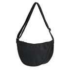 Curve Crossbody Bag in Recycled Nylon Transfer - Black - Left Angle