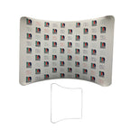 Curved Tension Fabric Display, 10 Foot