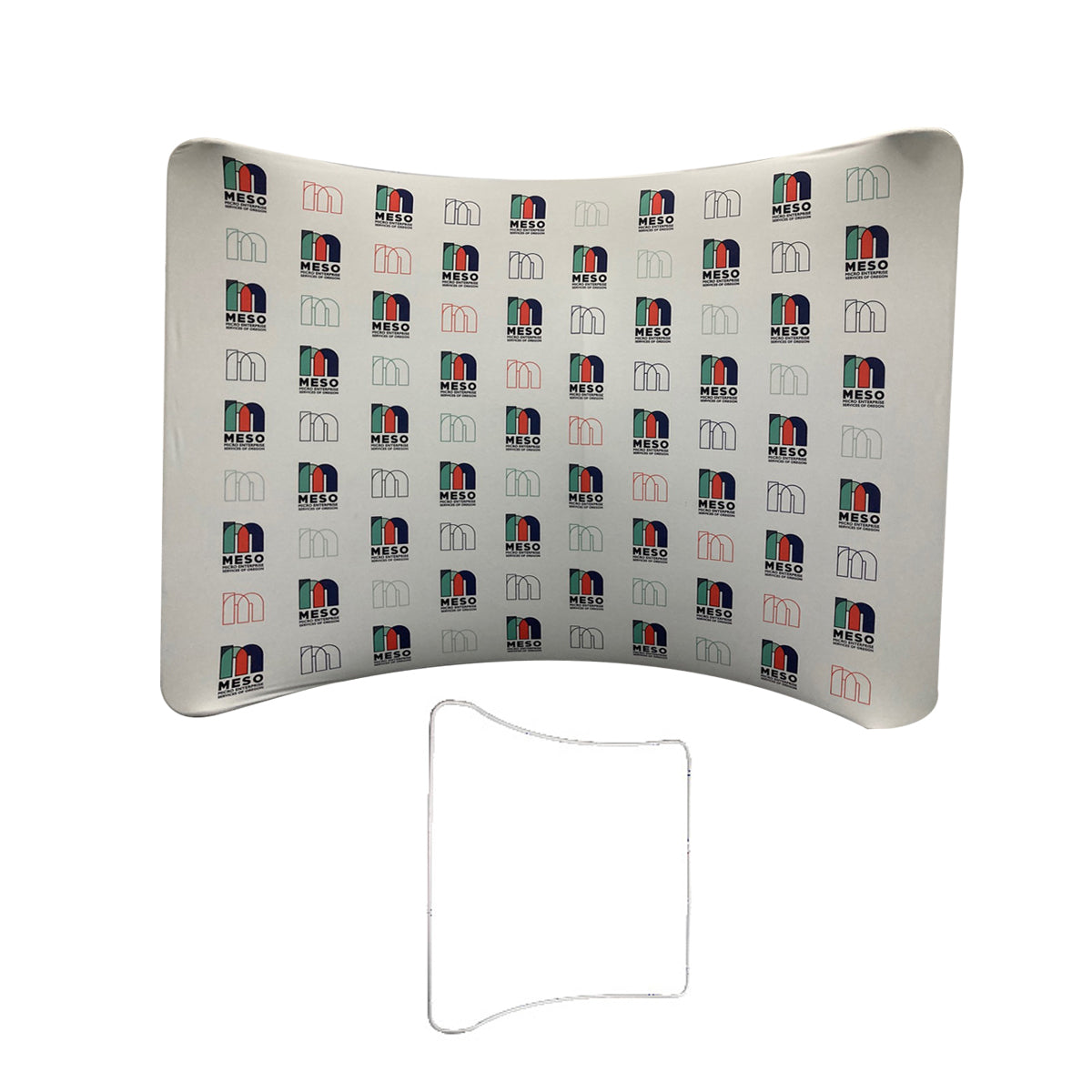 Curved Tension Fabric Display, 10 Foot