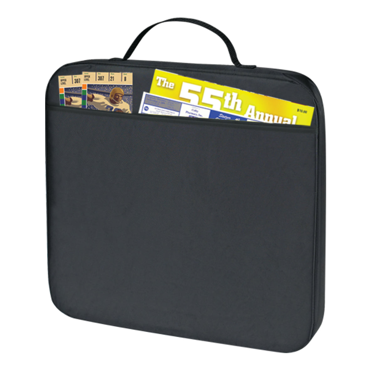 Cushion for Stadium Seats - Black - Propped_Blank