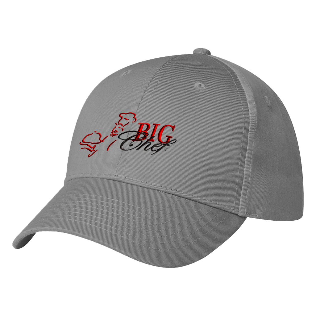 Custom Embroidered Polyester Cap, 6-Panel - Gray - Embroidery