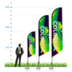 Custom Feather Flag, Medium, 13 Foot