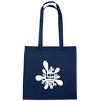 Custom Promotional 100% 4 oz. Cotton Tote Bag Embroidery - Navy - Silk Screen