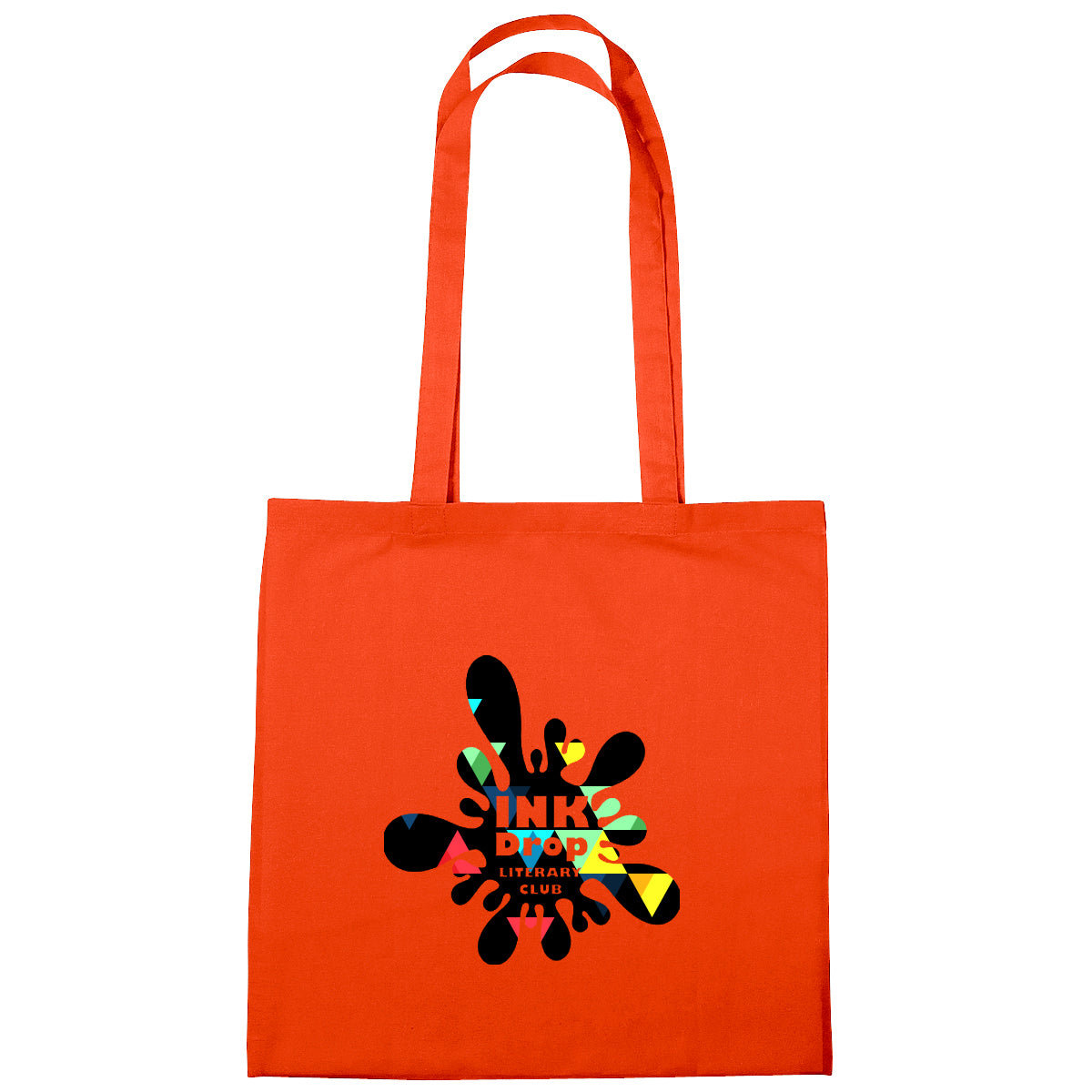 Custom Promotional 100% 4 oz. Cotton Tote Bag Embroidery - Orange - Colorbrite