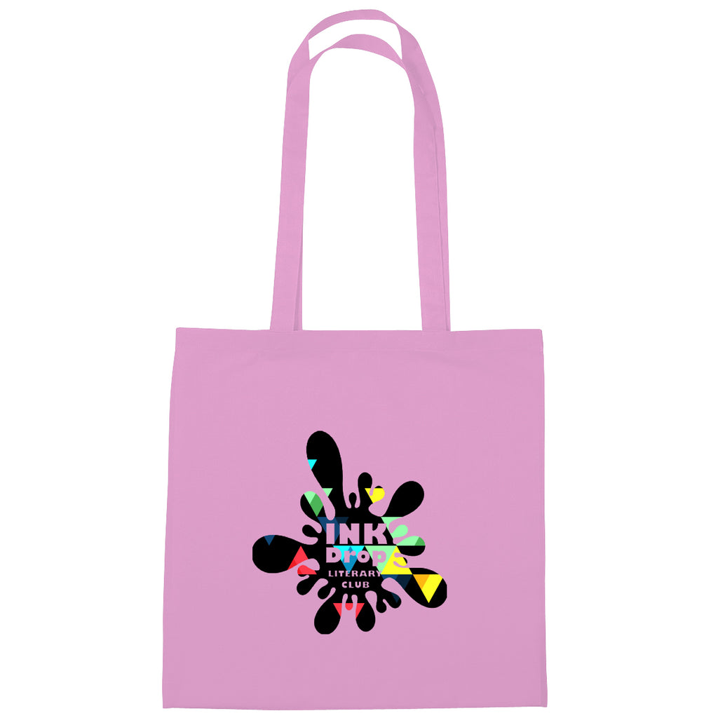 Custom Promotional 100% 4 oz. Cotton Tote Bag Embroidery - Pink - Colorbrite