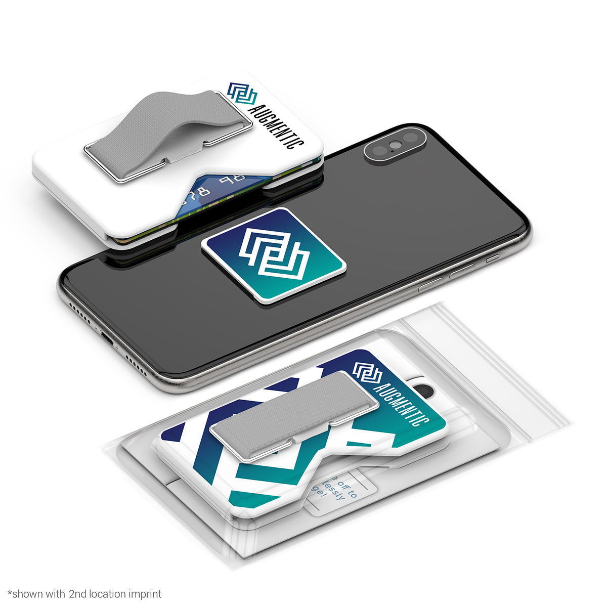 Custom Promotional Powerstick ClutchSlide - White - 4CP_standard_packaging