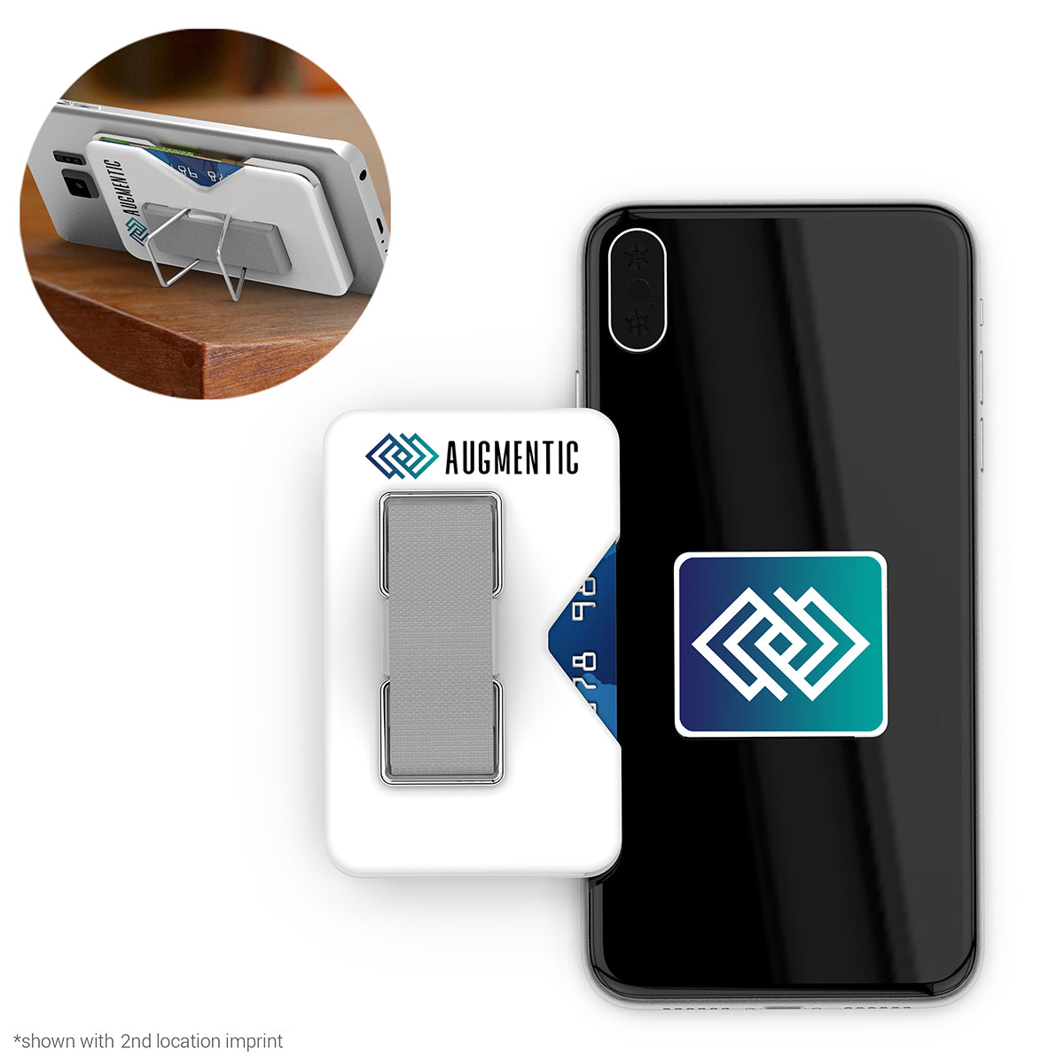 Custom Promotional Powerstick ClutchSlide - White - 4CP_top_view_v2