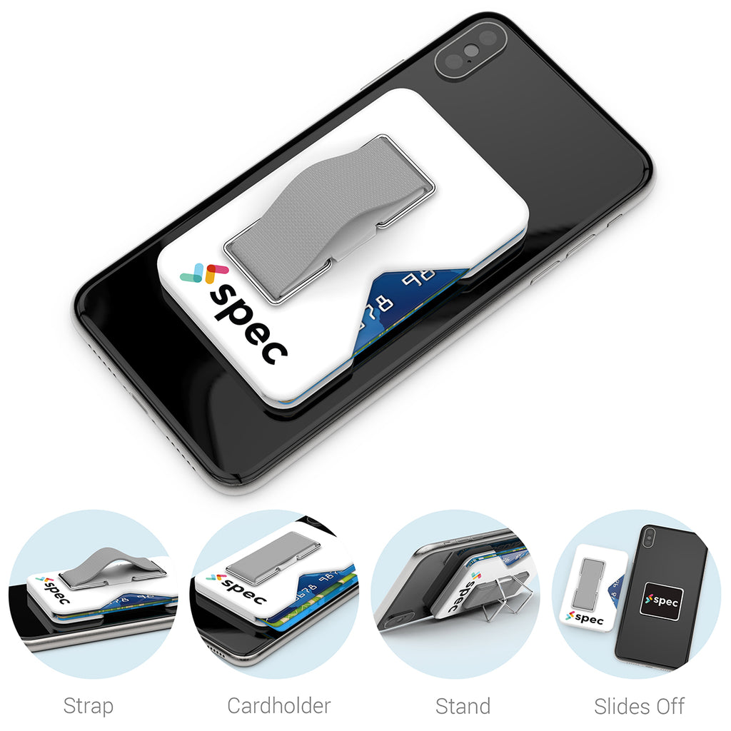 Custom Promotional Powerstick ClutchSlide - White - features_4CP