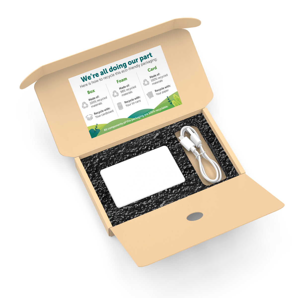 Custom Promotional Powerstick JumpMax - White - Open_Package