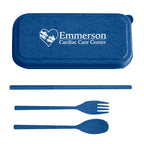 Cutlery Set, Harvest Full Color - Blue - Silk Screen