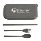 Cutlery Set, Harvest Full Color - Gray - Silk Screen