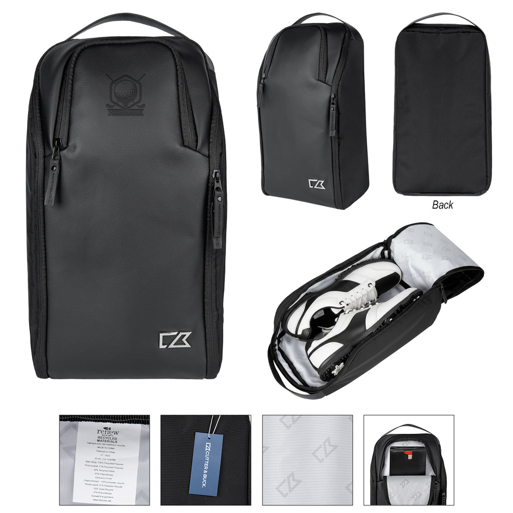 Cutter & Buck Active Golf Shoe Bag Embroidery - Black - Deboss