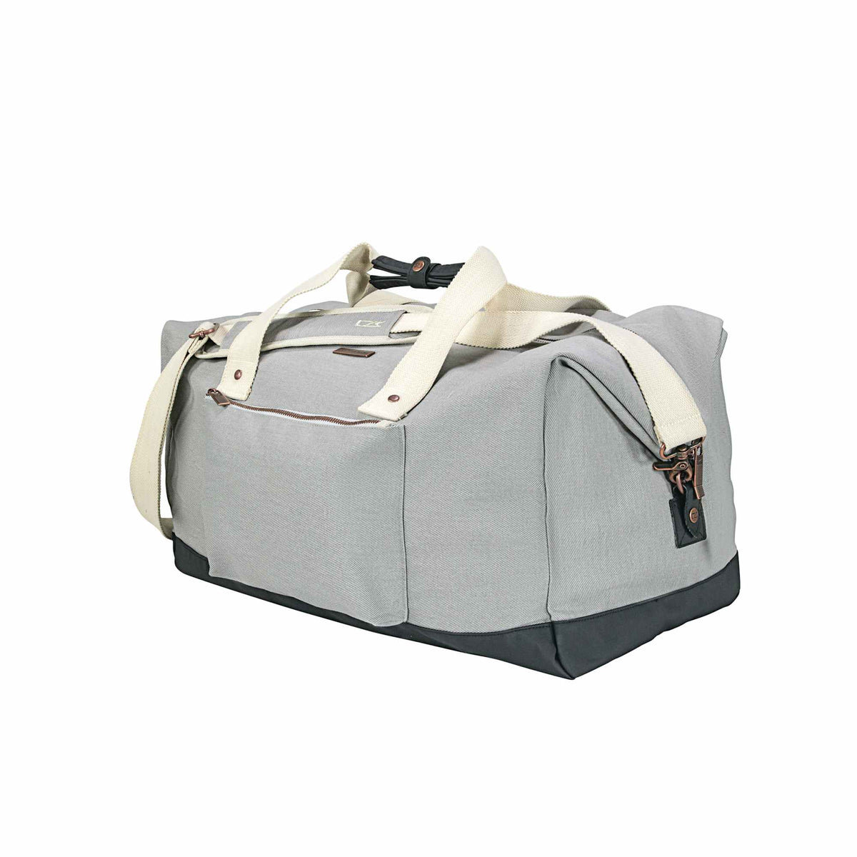Cutter & Buck Cotton Twill Weekender Duffel Bag, 19 Inches Embroidery - Gray - Photo 3